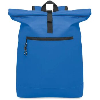 600d polyester rolltop rugzak Irea royal blauw