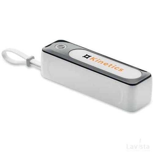 Powerbank met COB licht (5.000 mAh) Wit