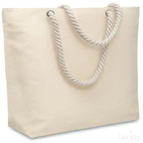 Strandtas koordhengsel 220gr/m² Mare beige