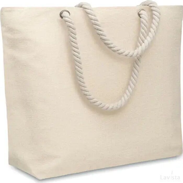 Strandtas koordhengsel 220gr/m² Mare beige