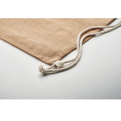 Jute rugzakje met koord Fukuro beige