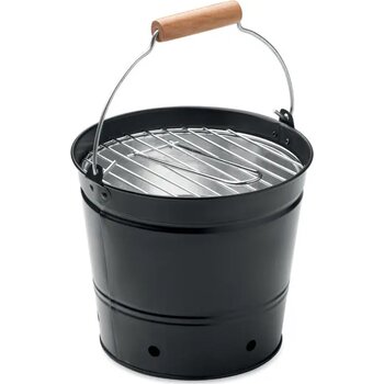 Draagbare bbq emmer Bbqtray zwart