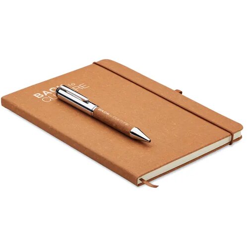 Set notitieboeken gerecycled le Eleganote beige