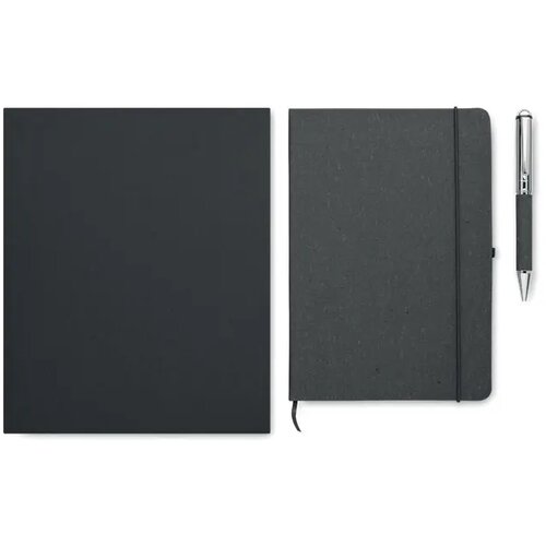 Set notitieboeken gerecycled le Eleganote zwart
