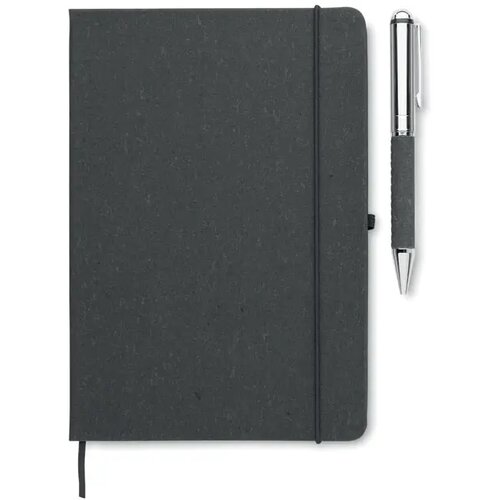 Set notitieboeken gerecycled le Eleganote zwart