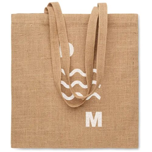 Jute boodschappentas Zolang beige