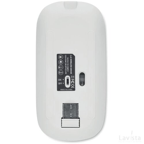 Oplaadbare draadloze muis Curvy c wit