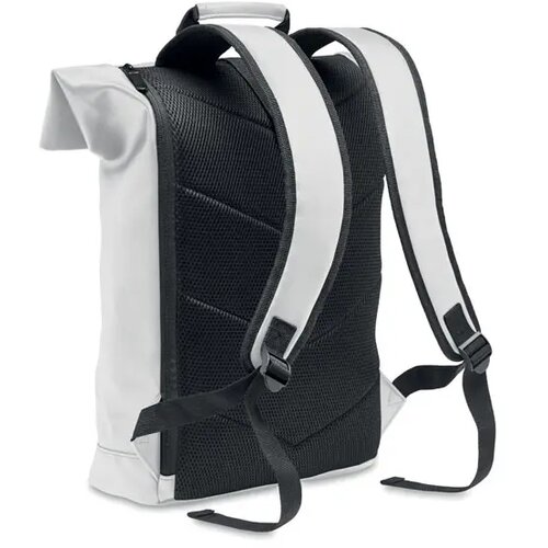 Laptop rolltop rugzak pu Bai roll wit