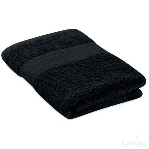 Handdoek organisch 50x30cm Serry zwart