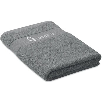 Handdoek organisch 50x30cm Serry grijs