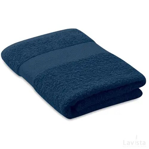 Handdoek organisch 50x30cm Serry blauw