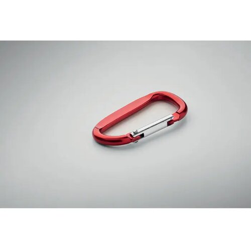 Karabijnhaak van aluminium. Gancho rood