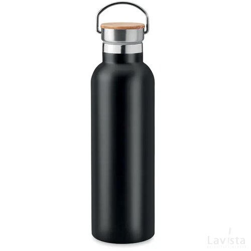 Dubbelwandige thermosfles 750ml Helsinki med zwart