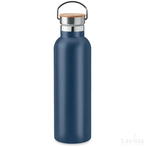 Dubbelwandige thermosfles 750ml Helsinki med marineblauw