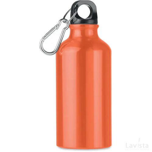 Aluminium drinkfles 400 ml Mid moss oranje