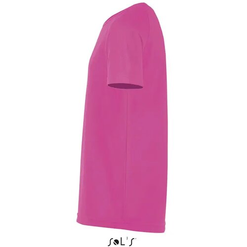 Sporty kinder t-shirt 140g Sporty kids neon roze 2