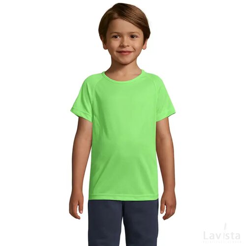 Sporty kinder t-shirt 140g Sporty kids neon green