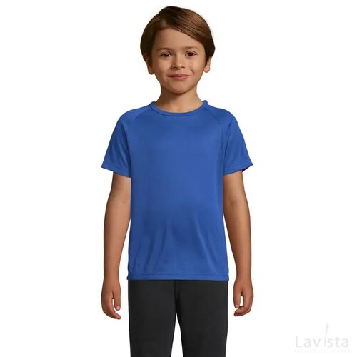 Sporty kinder t-shirt 140g Sporty kids koningsblauw