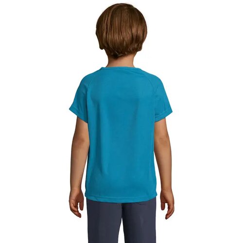 Sporty kinder t-shirt 140g Sporty kids aqua