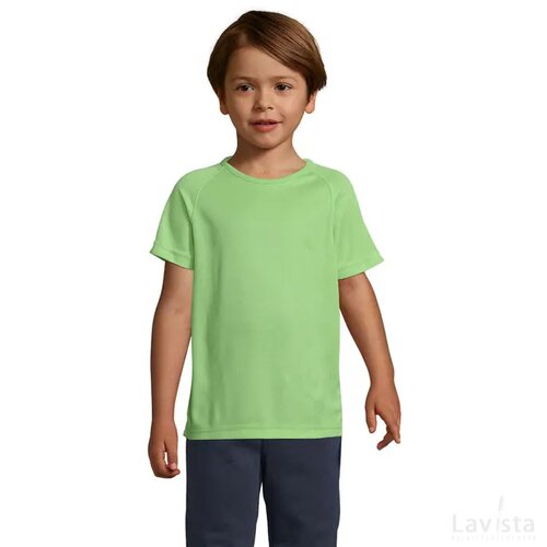 Sporty kinder t-shirt 140g Sporty kids apple green