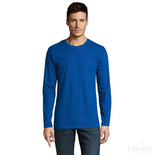 Imperial lsl men t-shirt190 Imperial lsl men koningsblauw