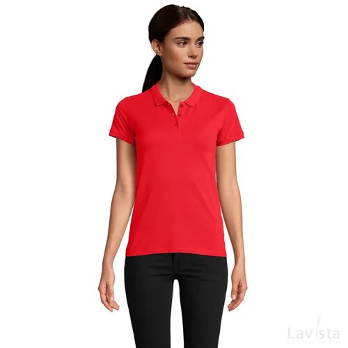 Planet dames polo 170g Planet women rood