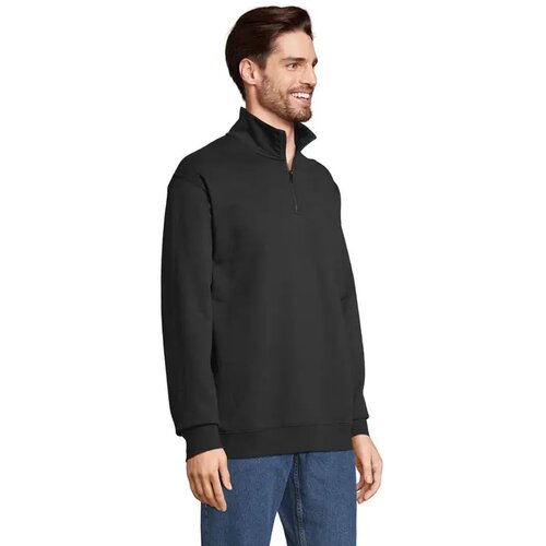 Conrad sweater met rits Conrad zwart