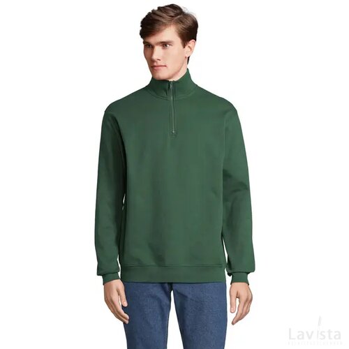 Conrad sweater met rits Conrad flesgroen