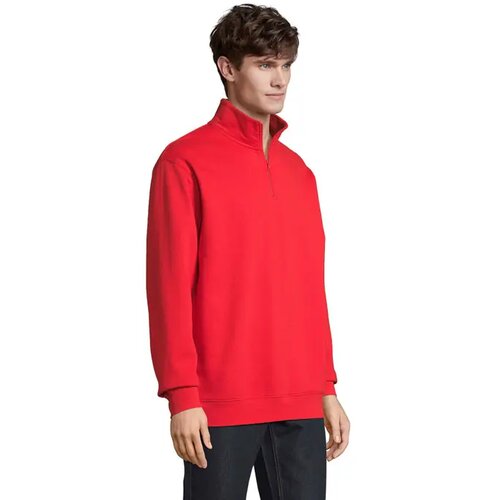Conrad sweater met rits Conrad helder rood