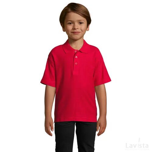 Summer ii kids polo 170g Summer ii kids rood