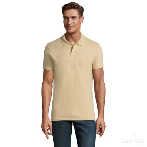 Perfect heren polo 180g Perfect men sand
