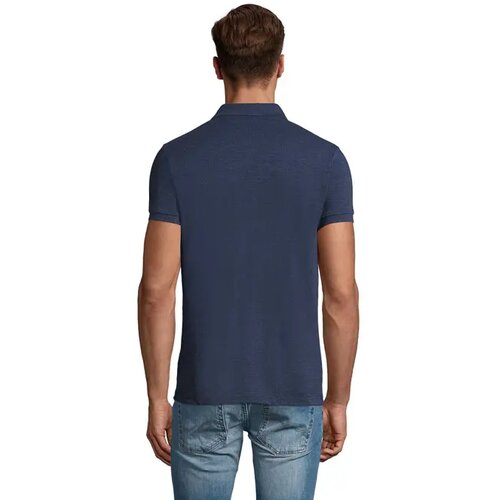 Perfect heren polo 180g Perfect men heather denim