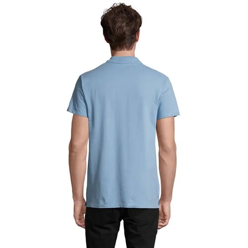 Spring ii heren polo 210g Spring ii sky blue
