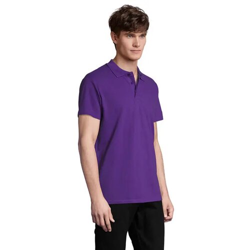 Spring ii heren polo 210g Spring ii dark purple