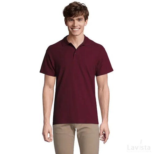 Spring ii heren polo 210g Spring ii burgundy