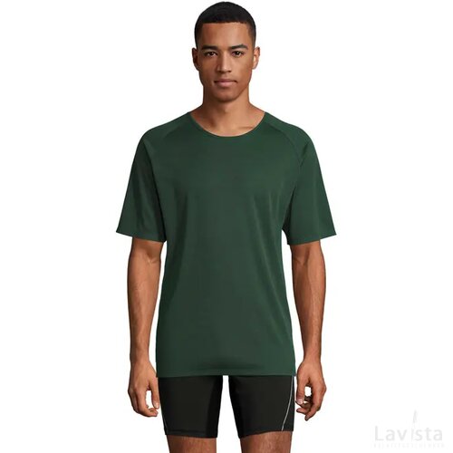 Sporty heren t-shirt Sporty bosgroen