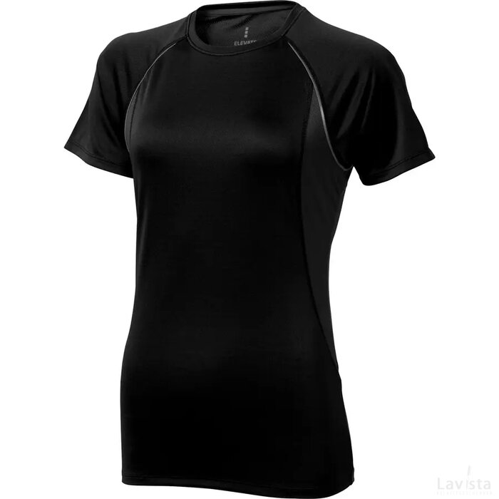 Quebec cool fit dames t-shirt met korte mouwen Zwart