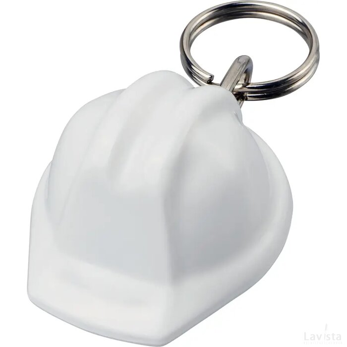 Kolt gerecyclede sleutelhanger in de vorm van een harde hoed Wit