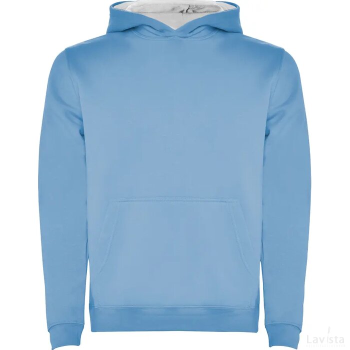 Urban hoodie voor kinderen Hemelsblauw/Wit