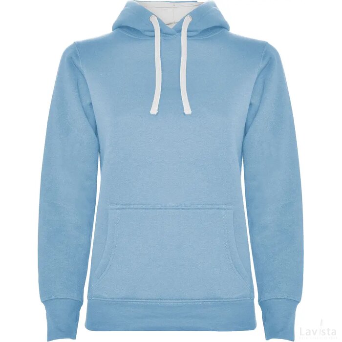 Urban hoodie voor dames Hemelsblauw/Wit