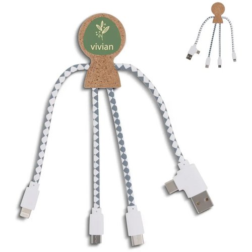 Xoopar Mr. Bio Cork multi-oplaadkabel