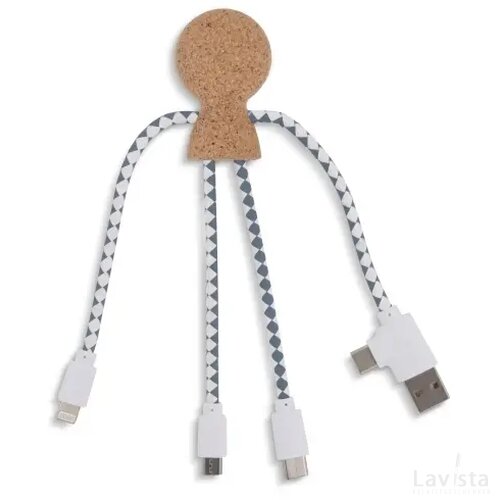 Xoopar Mr. Bio Cork Charging Cable natuur