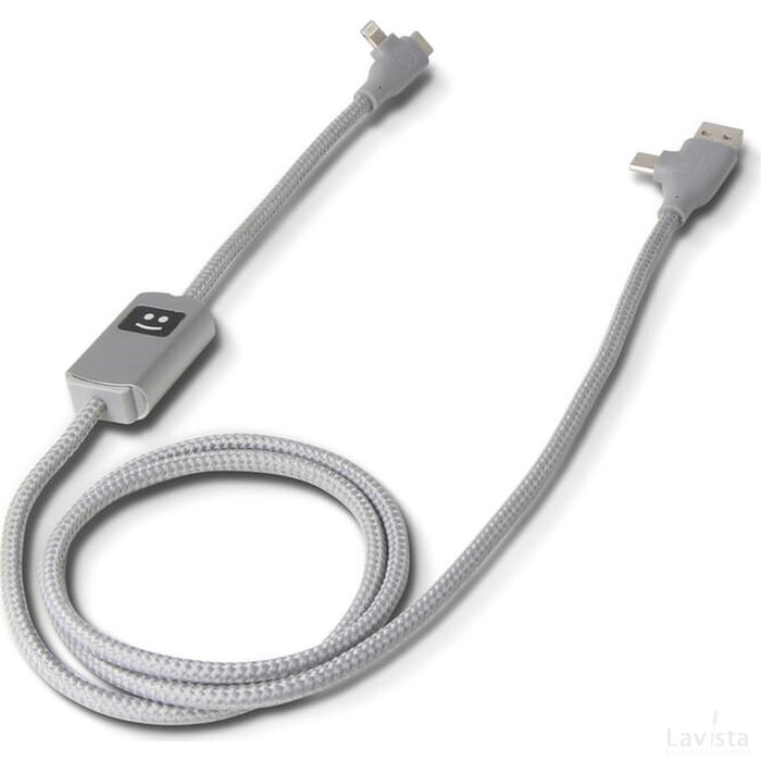 Xoopar Allure GRS PD-kabel met gegevensoverdracht licht grijs