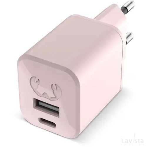 2WC30 I Fresh 'n Rebel Mini Charger USB-C + A PD // 30W pastel rose