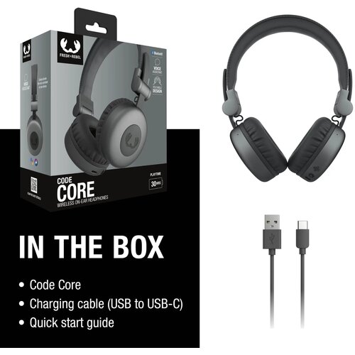 Fresh 'n Rebel Code Core Koptelefoon Zilver
