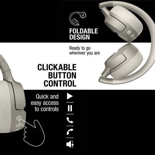 Code Fuse-Wireless on-ear headphone Beige