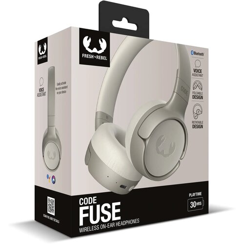 Code Fuse-Wireless on-ear headphone Beige