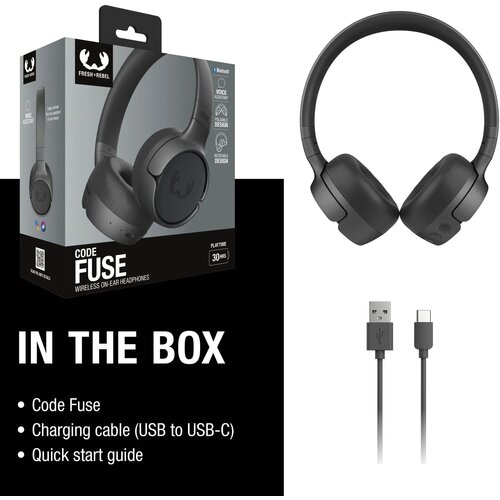 Code Fuse-Wireless on-ear headphone Zilver