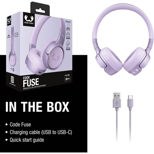 Code Fuse-Wireless on-ear headphone Lichtpaars