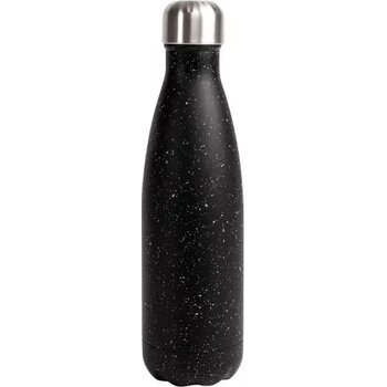 Sagaform Nils stalen fles Splash 500ml zwart / wit